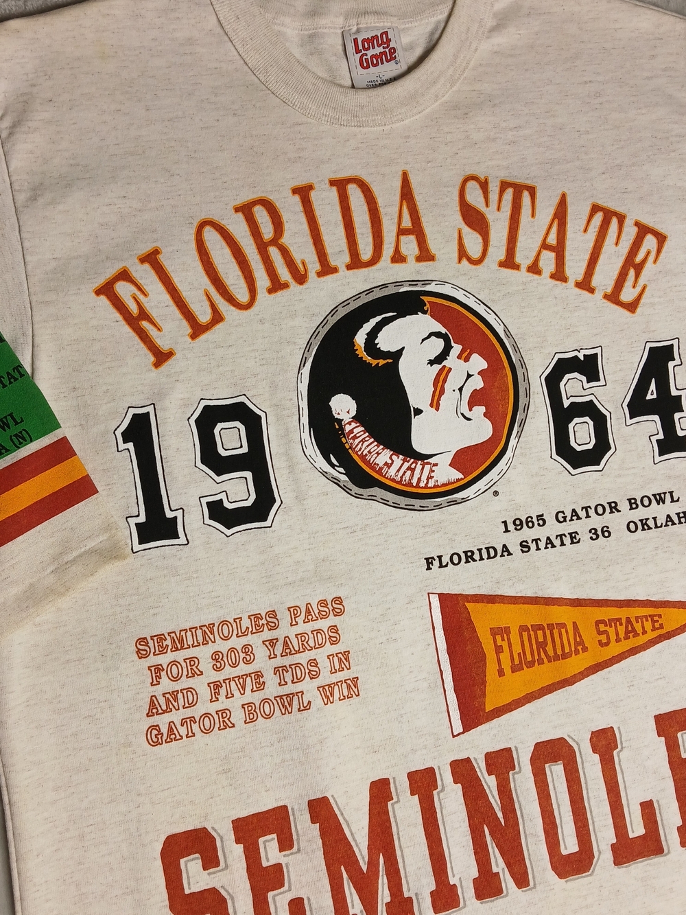 Vintage Florida State Seminoles T Shirt L Men's Made In USA FSU Football